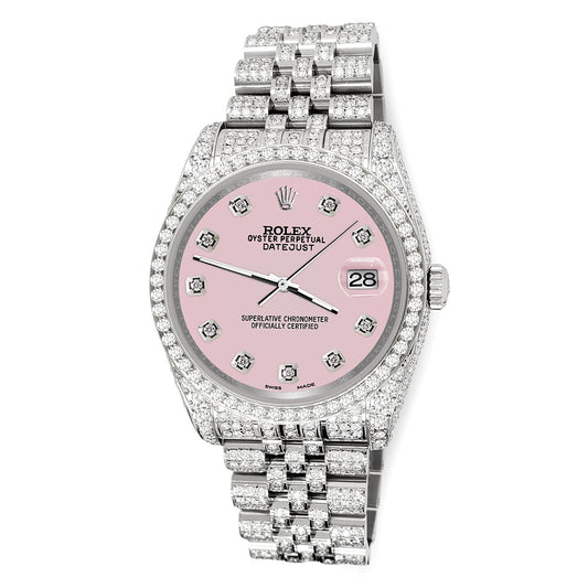 title:Rolex Datejust 36mm 10.2ct Diamond Orchid Pink Jubilee Watch  TFJ-142508338;color:not applicable