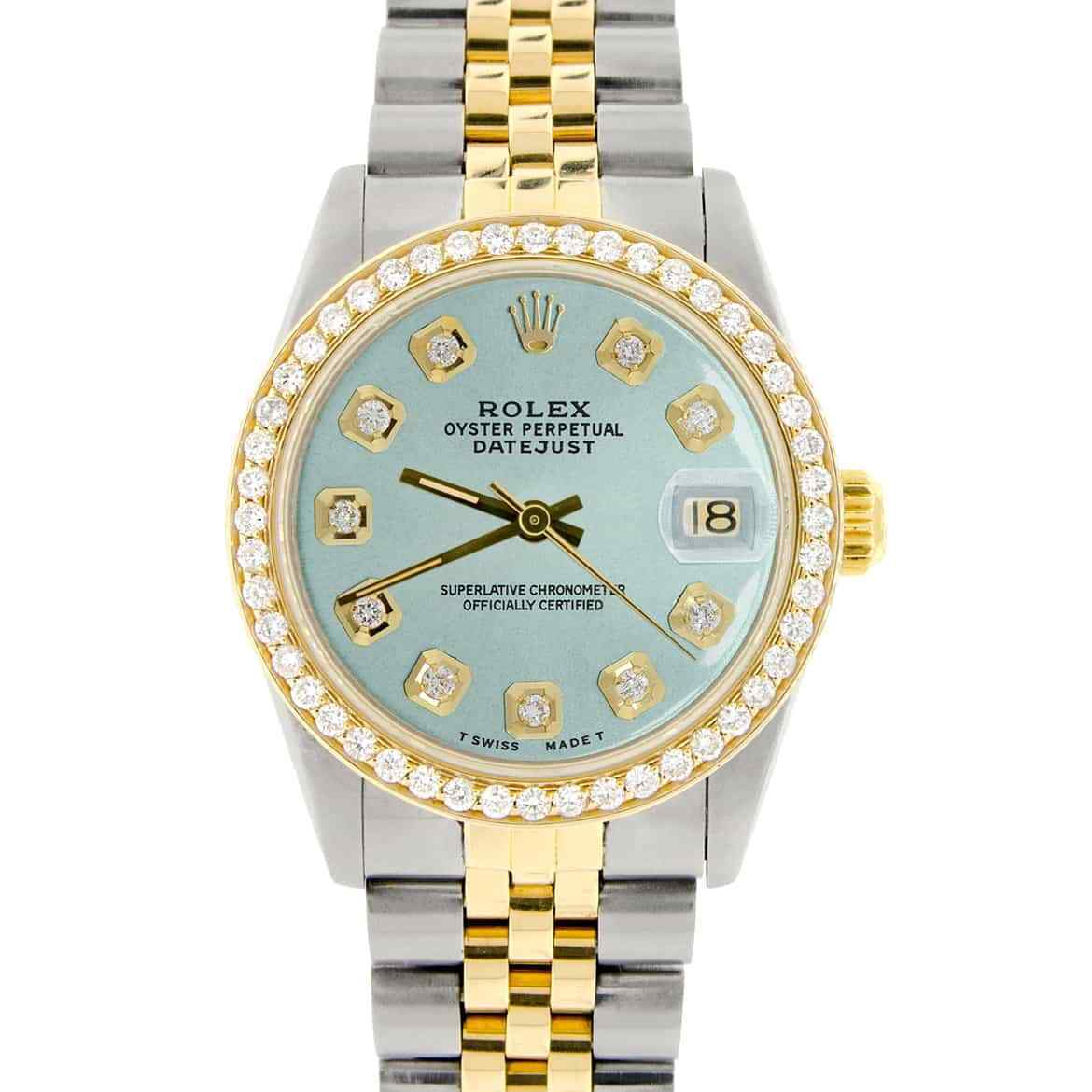 title:Rolex Datejust 2-Tone 18K Gold/SS Midsize 31mm Womens Watch  TFJ-142508308;color:not applicable