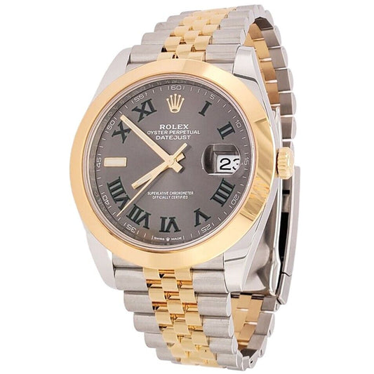 title:Rolex Datejust 41  Wimbledon Slate Dial Jubilee Watch  TFJ-142508275;color:not applicable