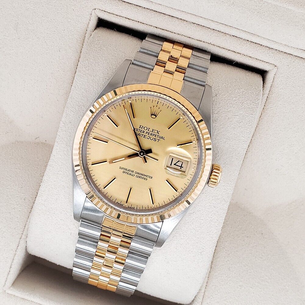 title:Rolex Datejust 36mm Champagne Dial Yellow Gold/Stainless Steel Watch   TFJ-142508007;color:not applicable