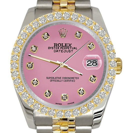 title:Rolex Datejust   Diamond Bezel/Hot Pink Dial Jubilee Watch TFJ-142507949;color:not applicable