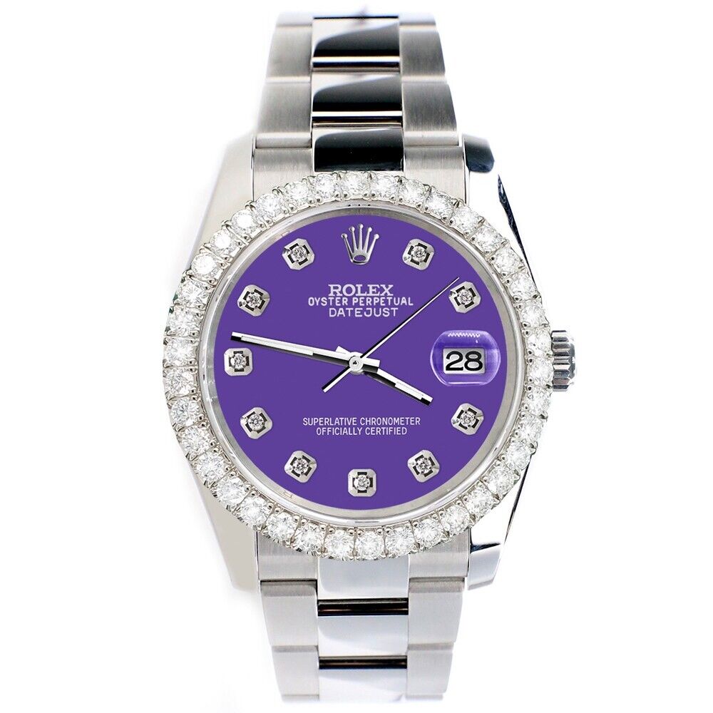 title:Rolex Datejust  Diamond Bezel/Sangria Diamond Dial Steel Watch TFJ-142507902;color:not applicable