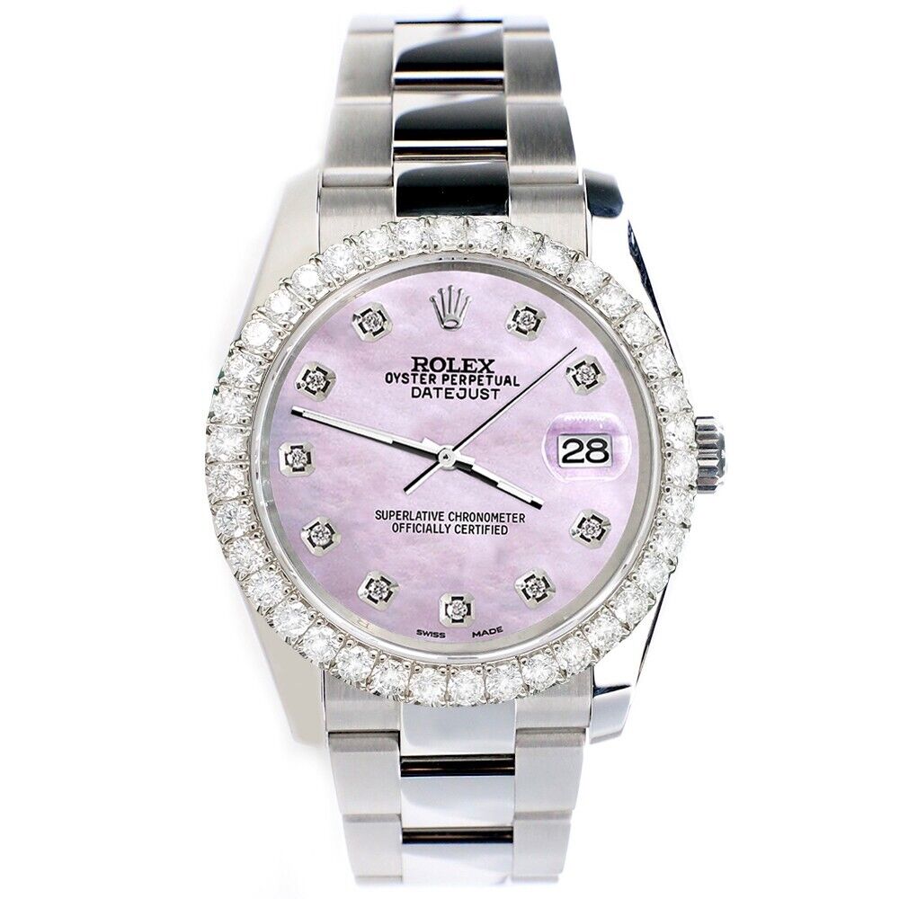 title:Rolex Datejust   Diamond Bezel/Pink Pearl Diamond Dial Watch TFJ-142507900;color:not applicable