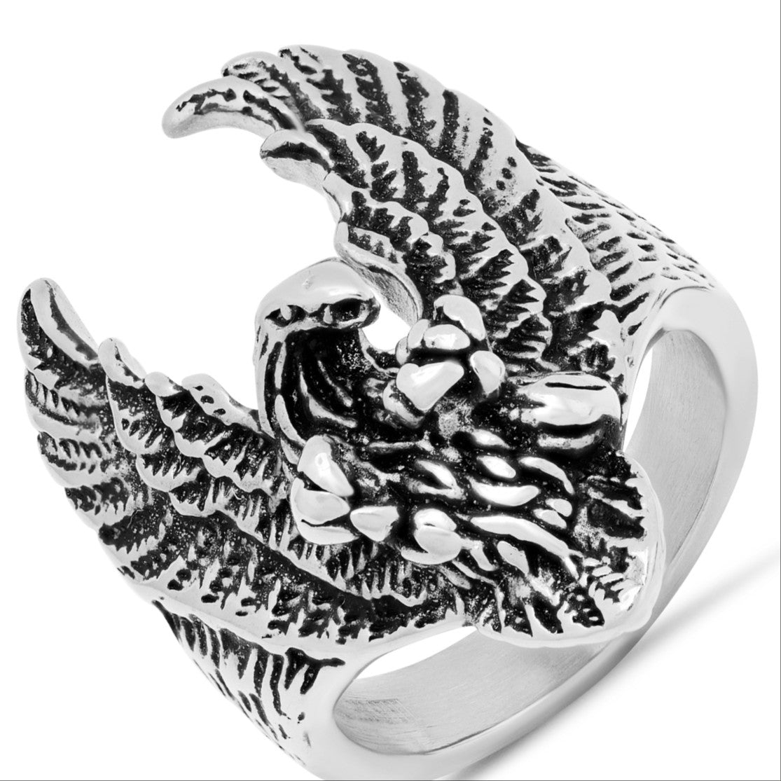 SteelTime Eagle Ring