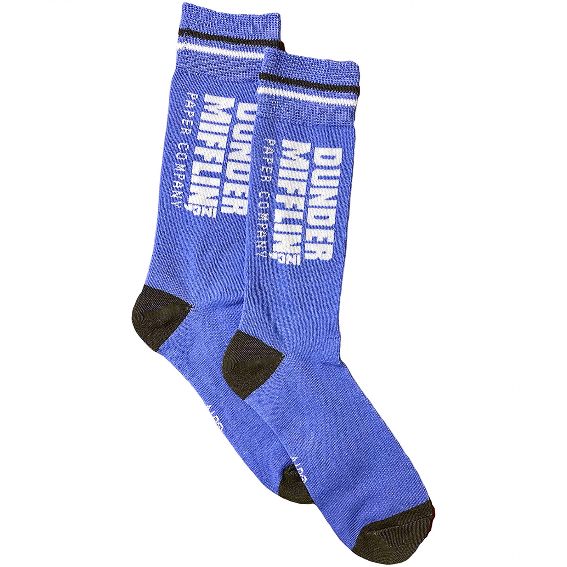 title:The Office Dunder Mifflin Logo Crew Socks;color:Multi-Color