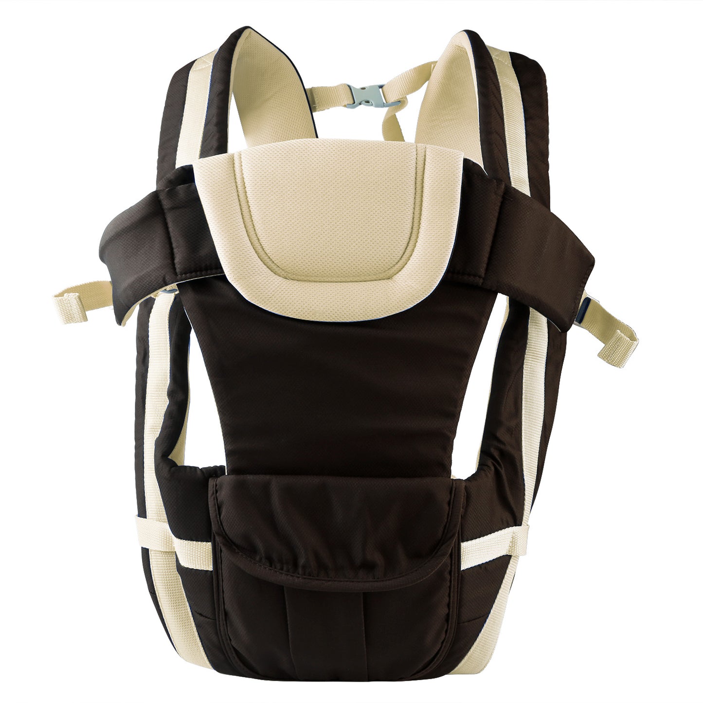 title:Baby Carrier Breathable Adjustable Wrap Sling Backpack Front Back Chest Infant Carrier Bag;color:Khaki