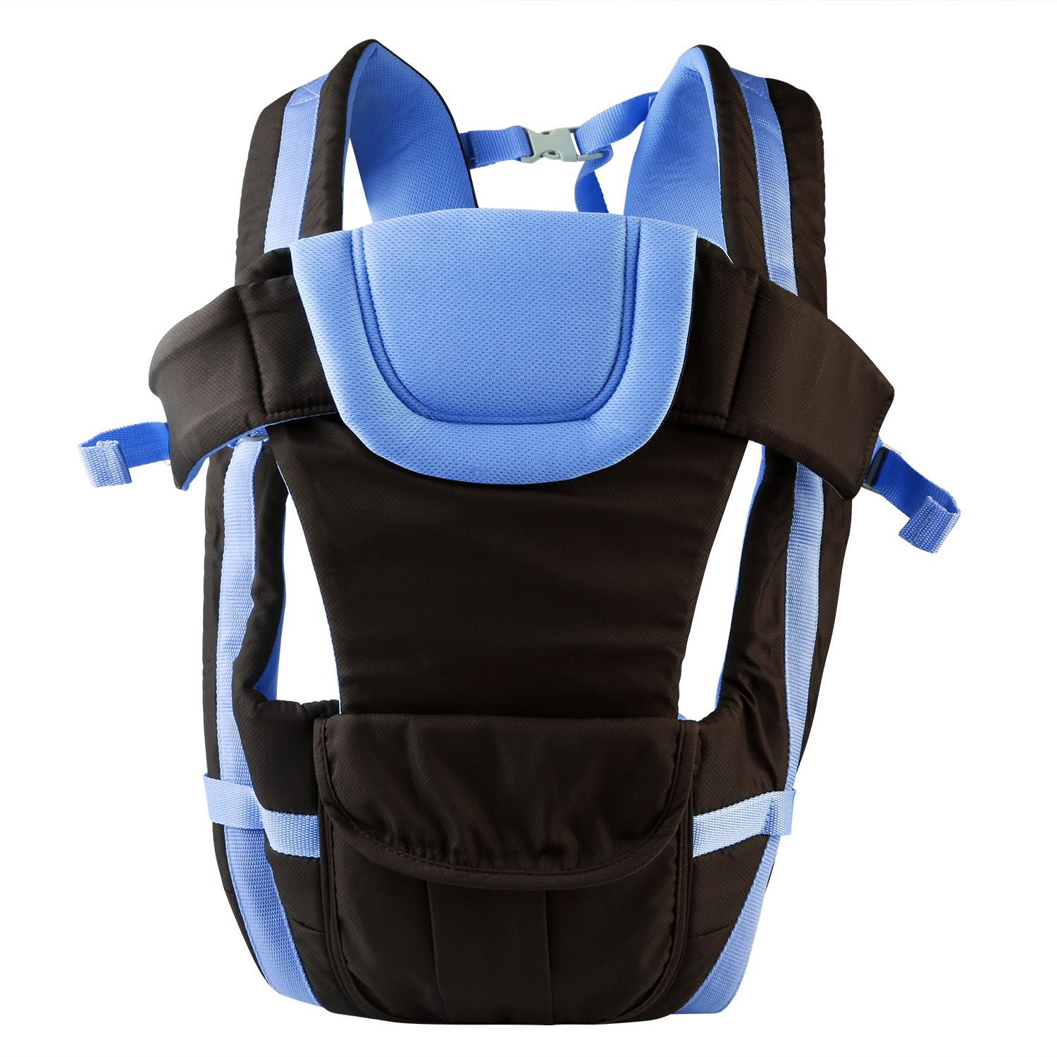 title:Baby Carrier Breathable Adjustable Wrap Sling Backpack Front Back Chest Infant Carrier Bag;color:Blue