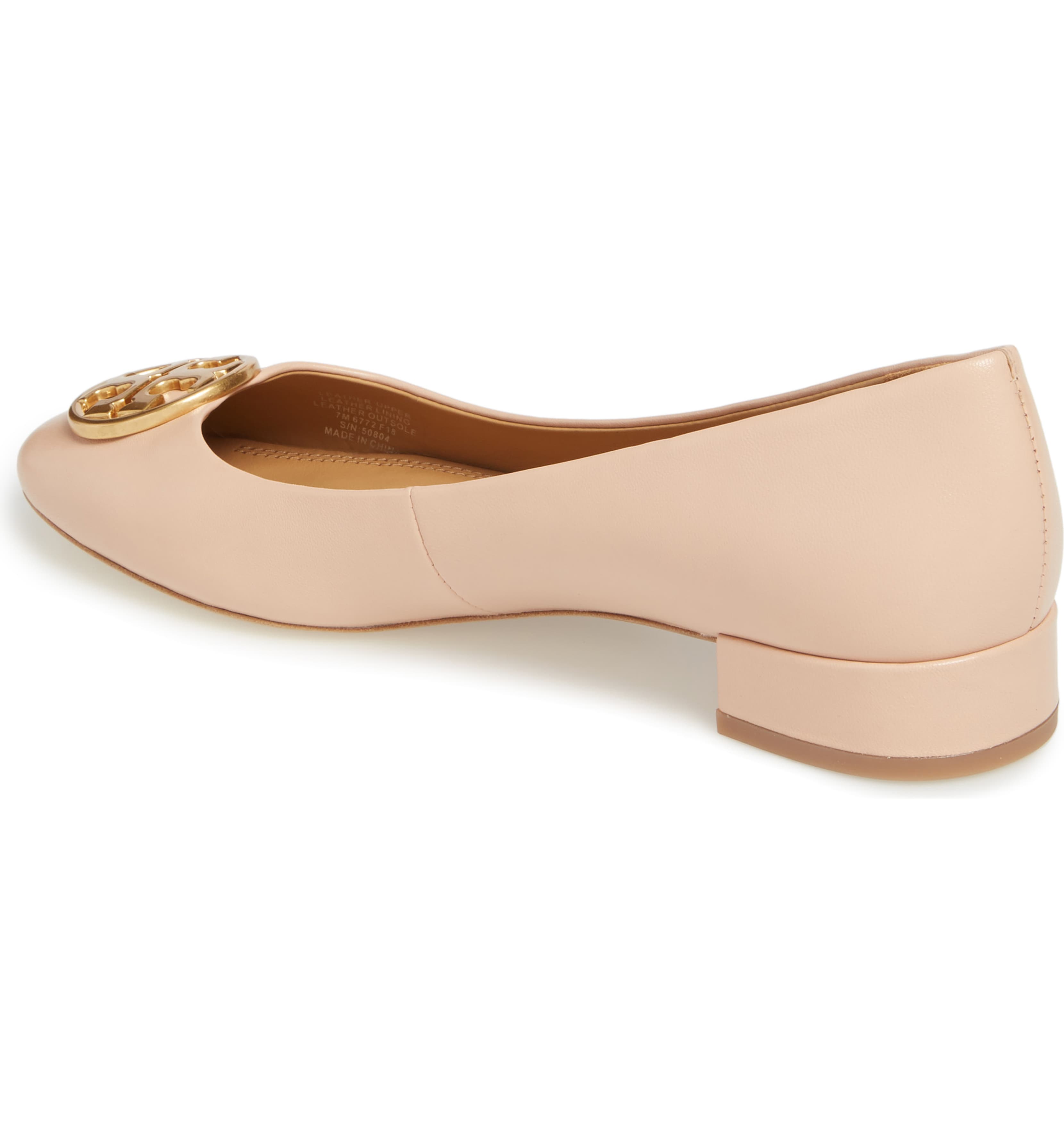 Tory burch chelsea top cap toe ballet flat