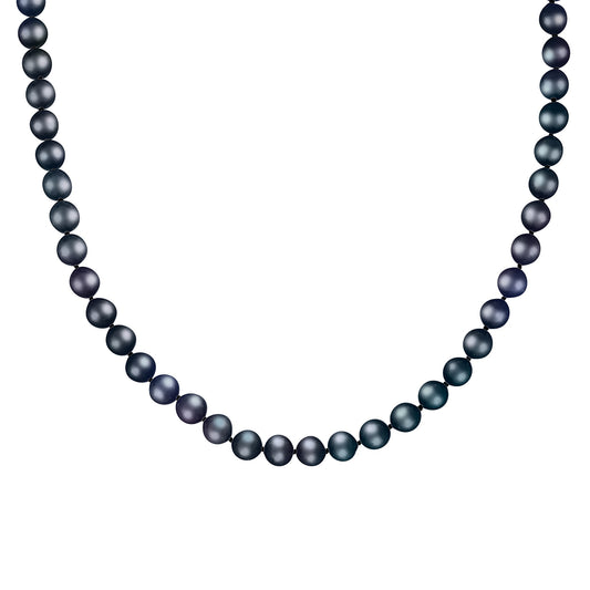 title:Splendid Pearls 8mm Pearl Necklace;color:Black