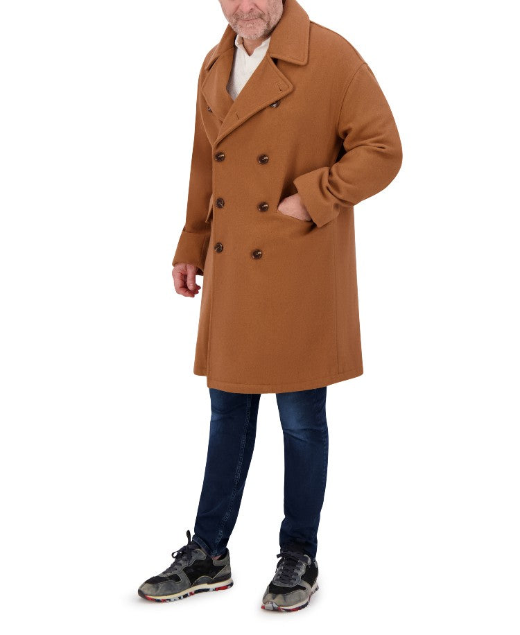 Hudson Jeans Men's Oversized Wool Peacoat