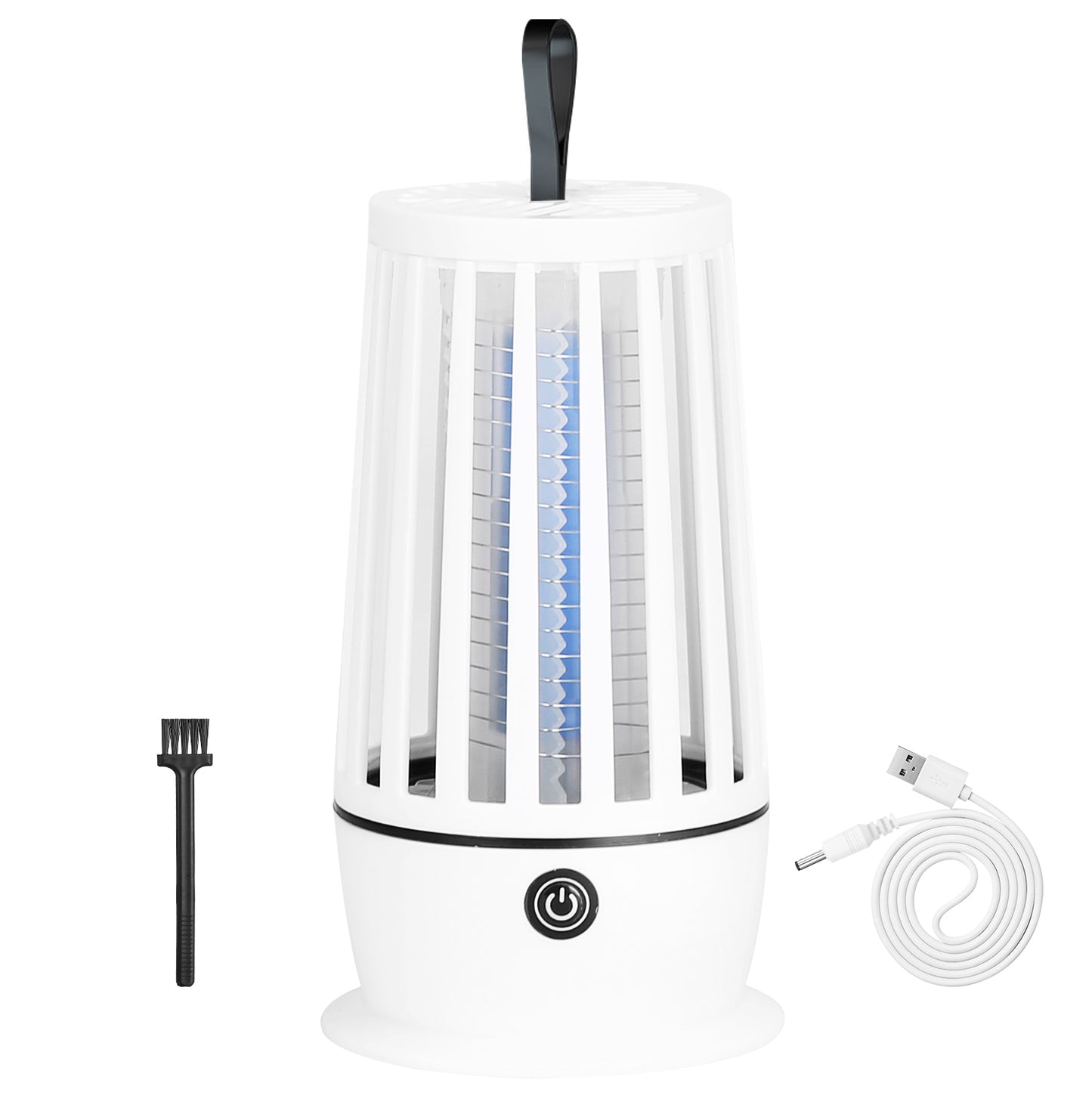 title:Rechargeable Mosquito Killer Lamp Bug Zapper with Night Light Strap Mosquito Catcher with Max 1615Square Feet Range UV Light for Indoor Outdoor;color:White