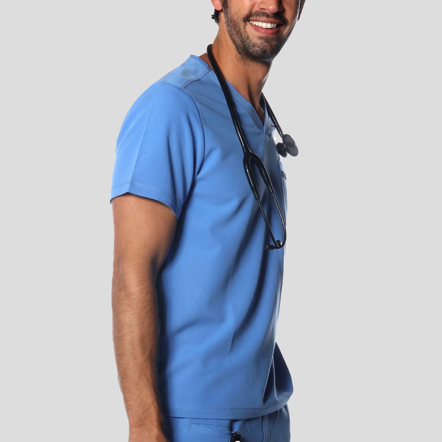 Brighton 3-Pocket Scrub Top Mens Scrub Top Members Only 