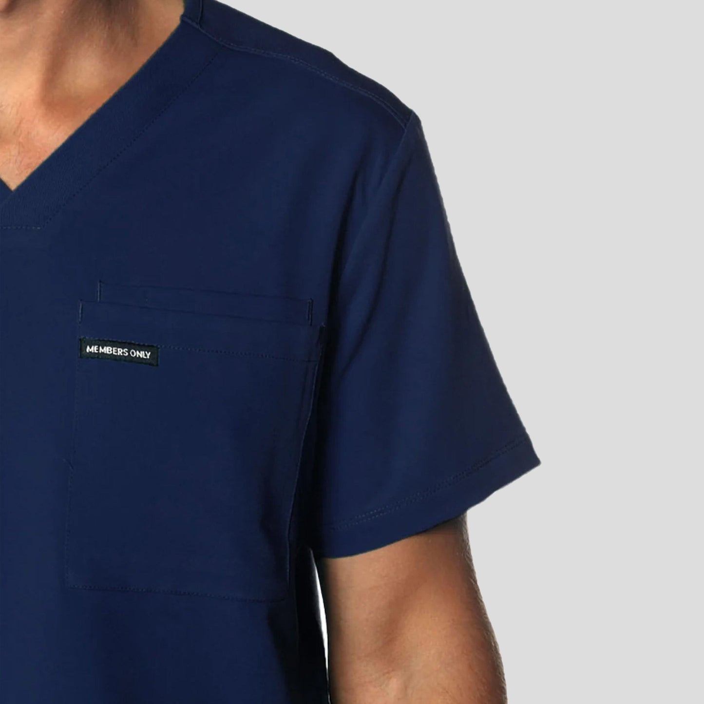 Brighton 3-Pocket Scrub Top Mens Scrub Top Members Only 