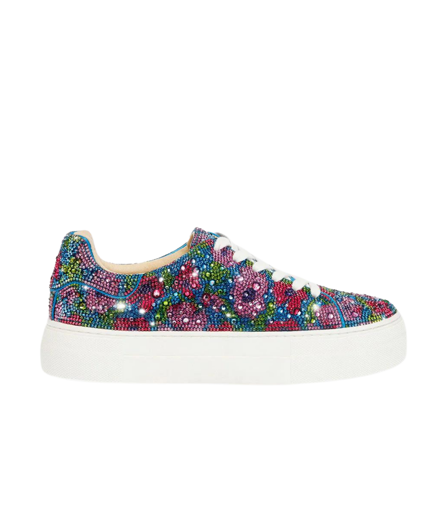 Sidny Rhinestone Sneakers in Blue Multi