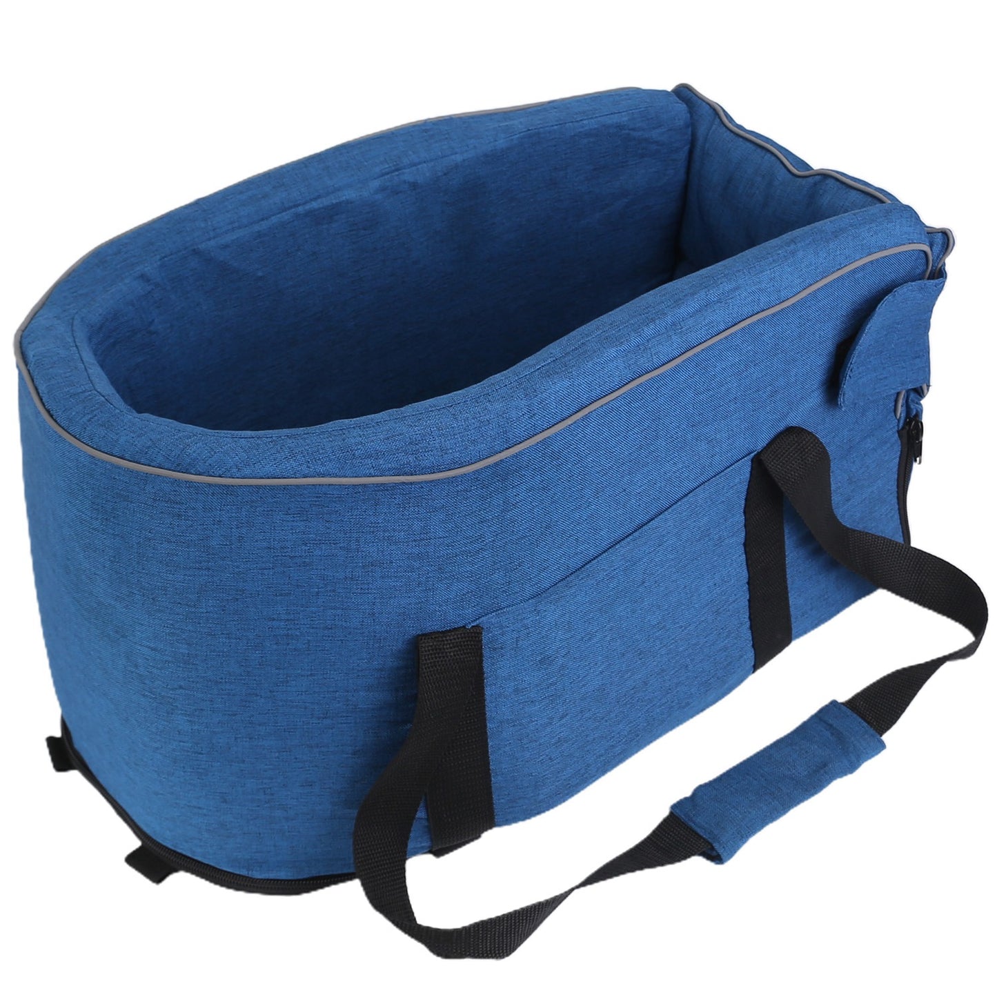 title:Fresh Fab Finds Console Pet Car Seat with Storage Pocket Booster Car Seat Portable Pet Travel Bag Machine Washable Pet Seat Fit For Small Dog Cat;color:Blue