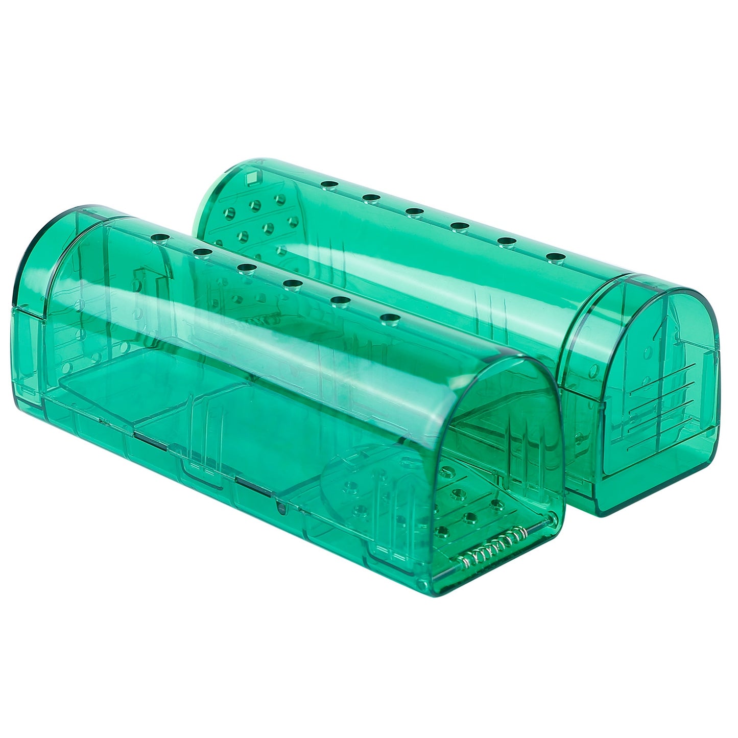 title:2Pcs Reusable Humane Mouse Trap Live Catch And Release Mouse Cage Animal Pest Rodent Hamster Capture Trap Finger Safe For Small Mice;color:not applicable