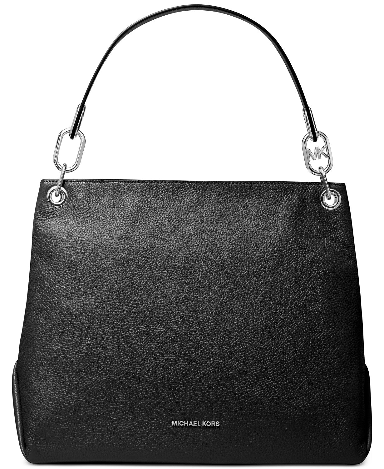 title:Michael Kors Women's Black Trish Large Hobo Shoulder Bag;color:Black