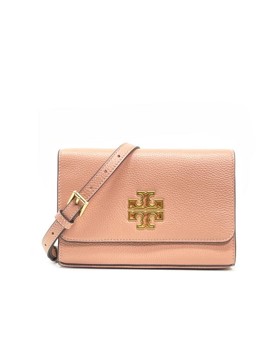 title:Tory Burch Pink Moon Britten Combo Crossbody;color:Pink Moon