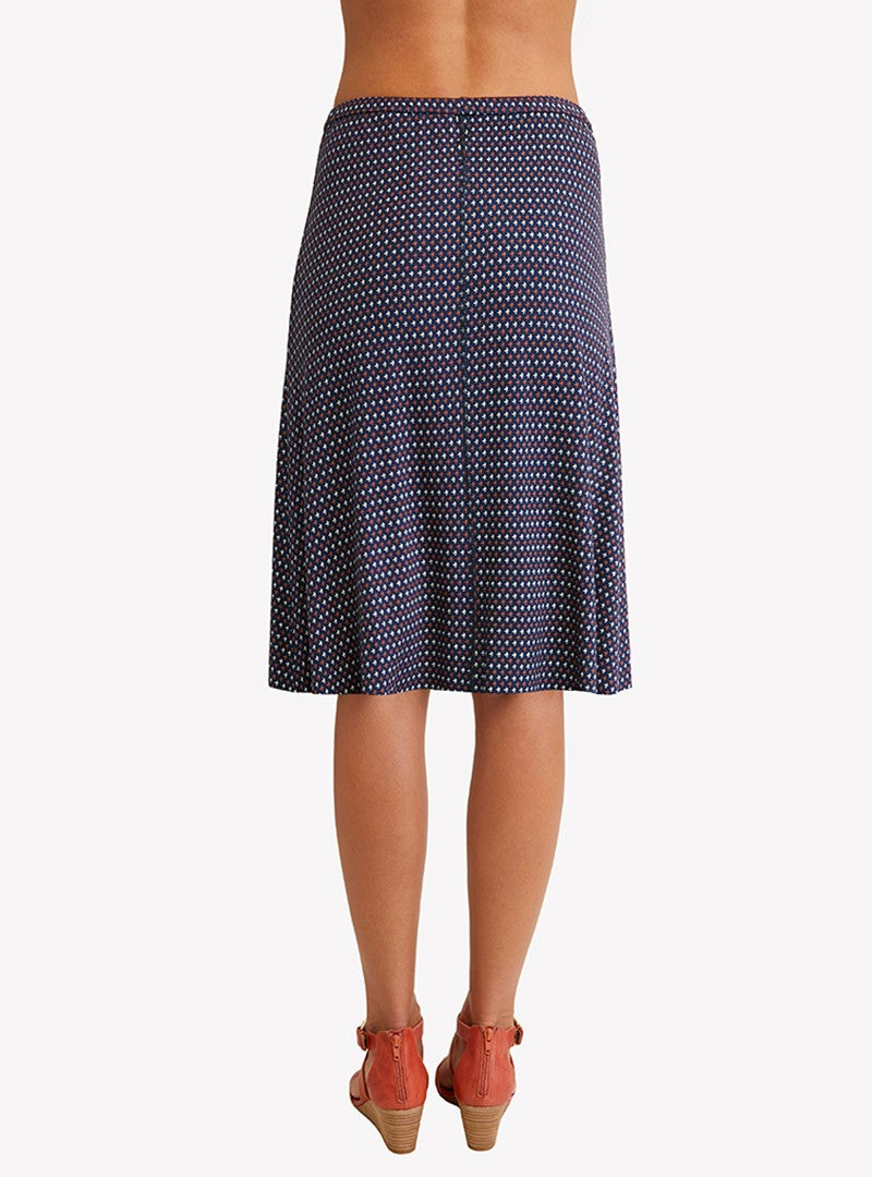 LOULOU DAMOUR Women's Siena Semi Fitted Skirt With Side Godets