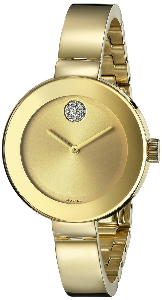 title:Movado Women's Trend 34mm Quartz Watch 3600201;color:Gold