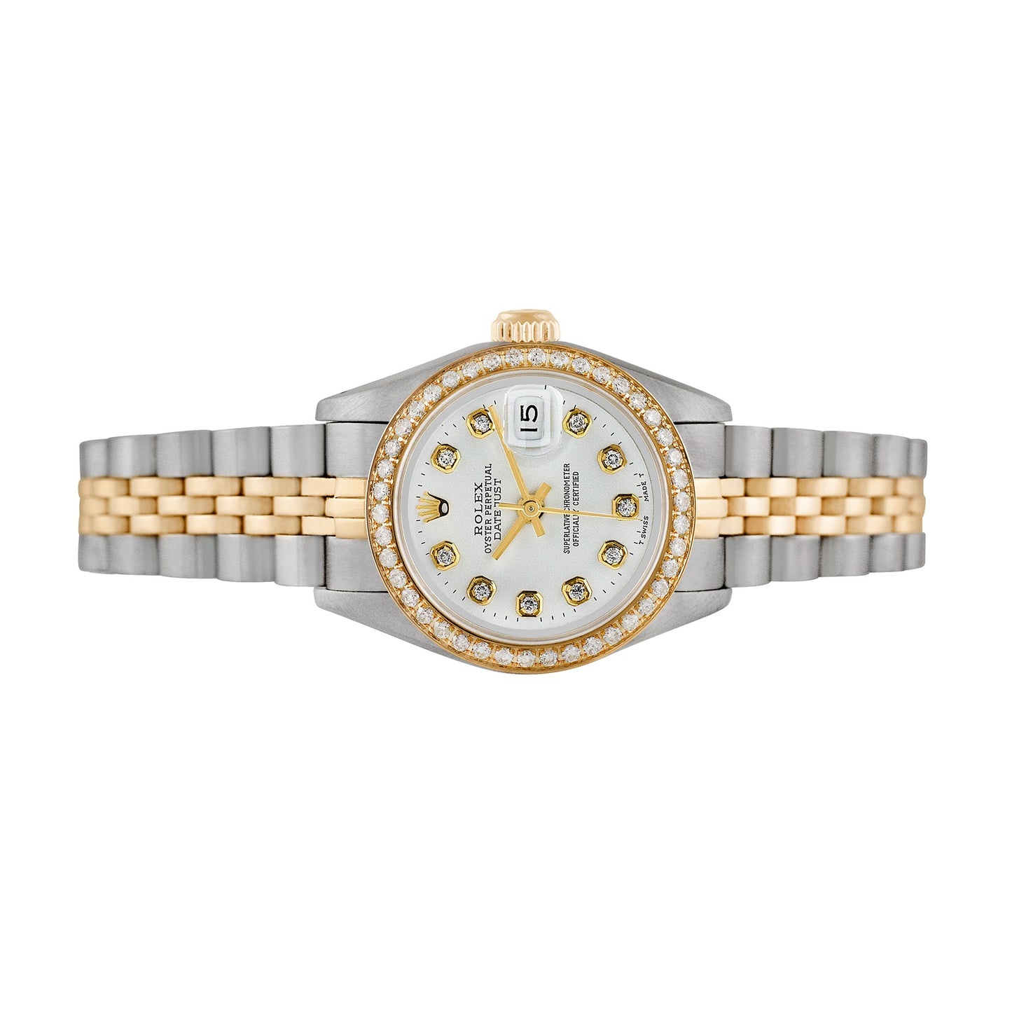 Pre-owned Rolex Ladies Two-tone Datejust #64