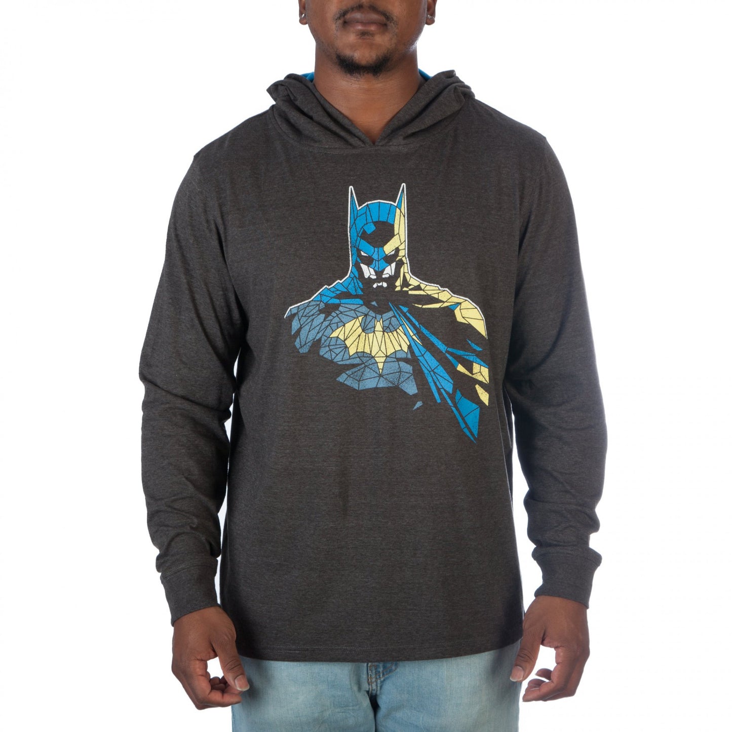 title:Batman Dark Knight Character Heather Hoodie;color:Grey