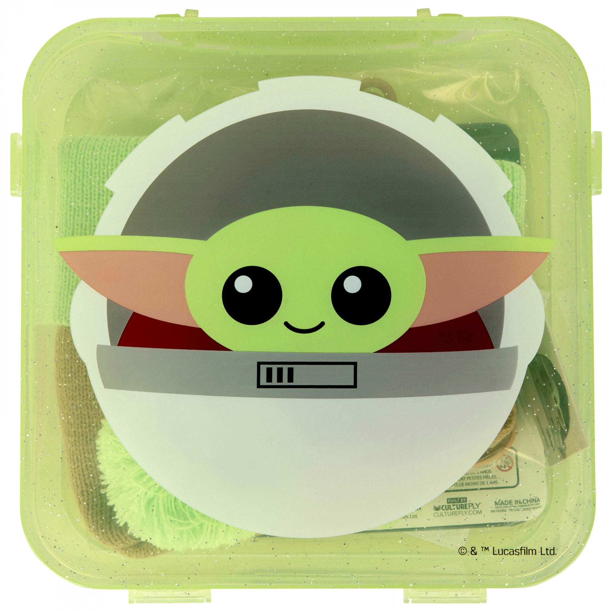 title:Star Wars The Mandalorian Grogu Kid's Winter Bundle Collection;color:Green