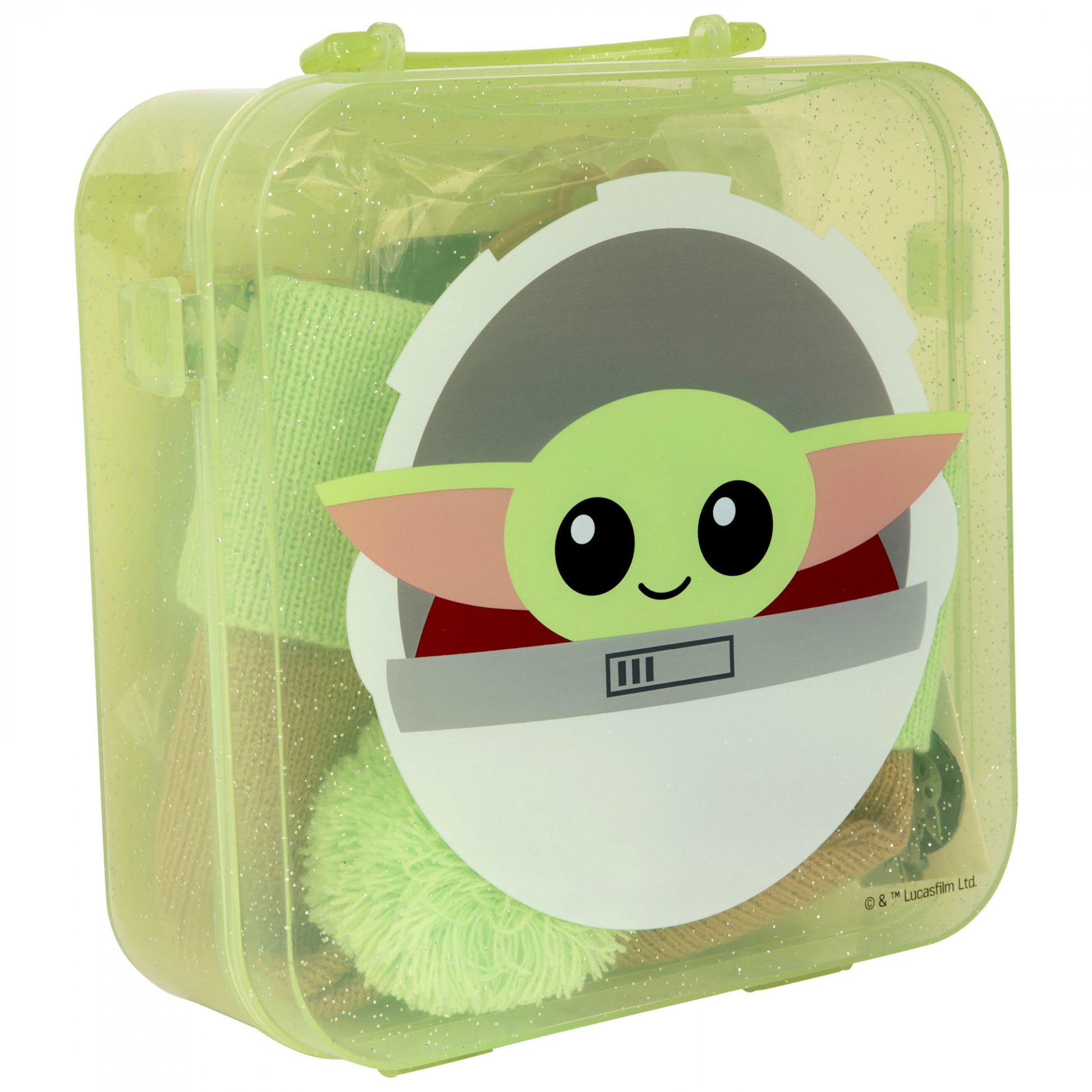 title:Star Wars The Mandalorian Grogu Kid's Winter Bundle Collection;color:Green