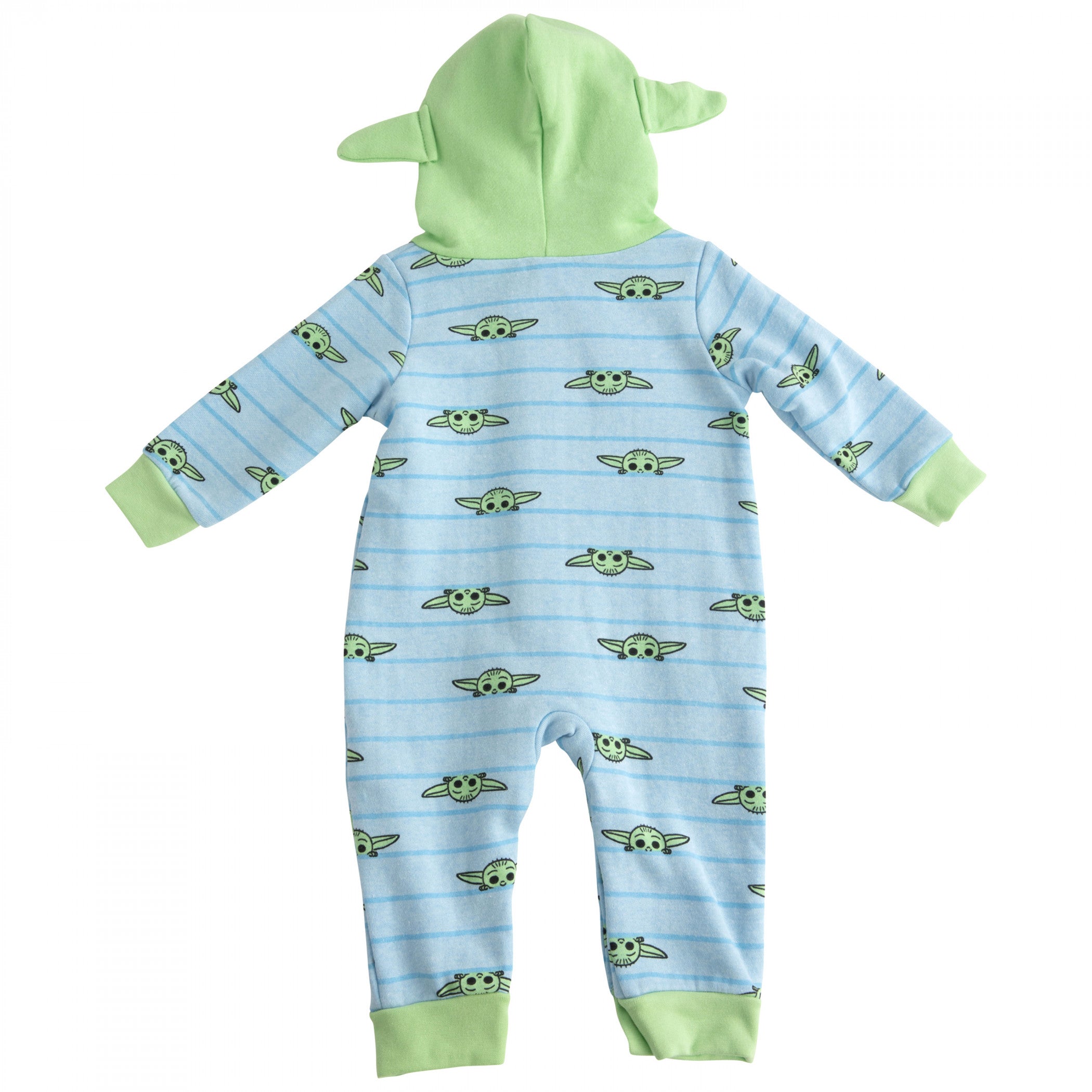 title:Star Wars Grogu Infant Hooded Fleece Coveralls with Ears;color:Multi-Color