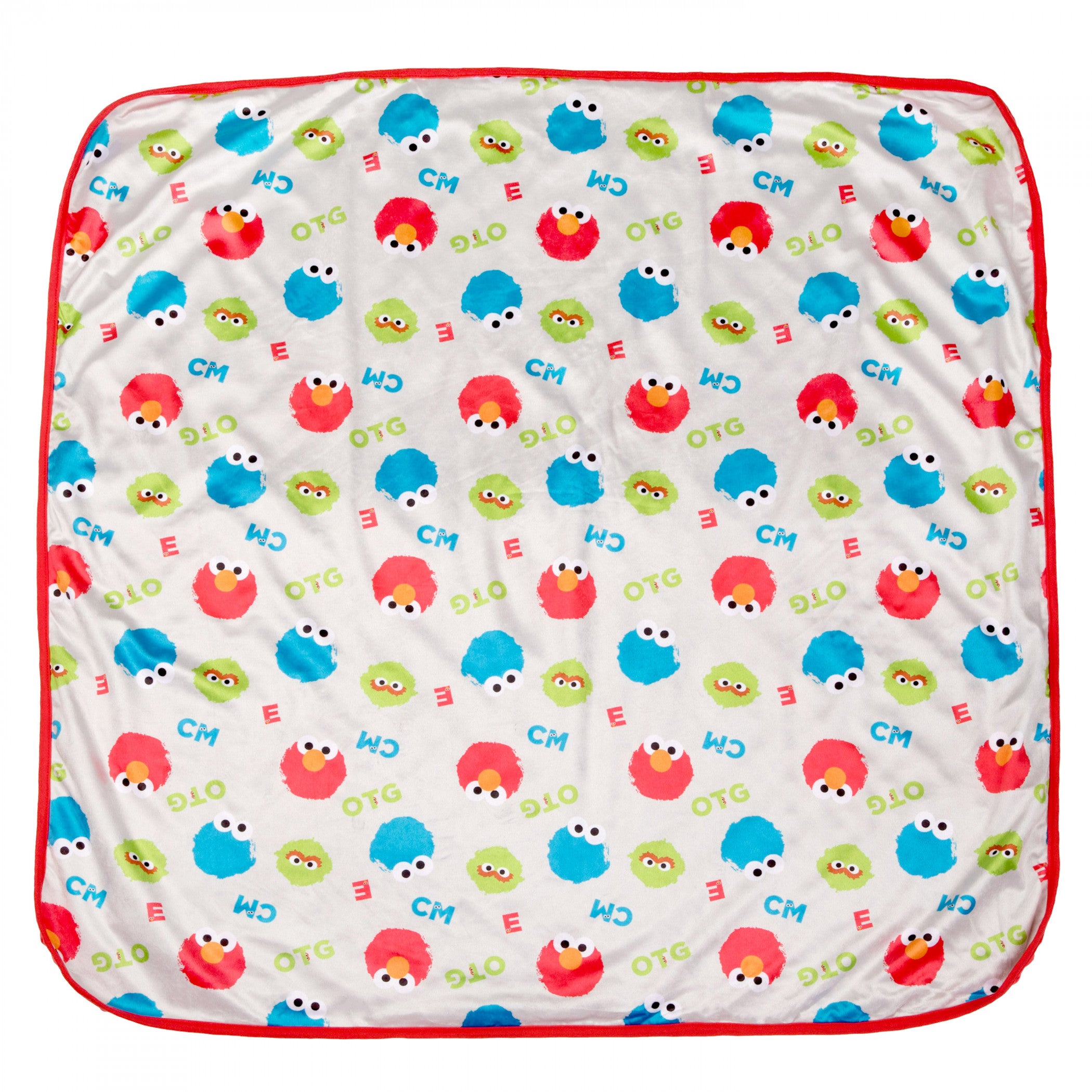 title:Sesame Street Characters Plush Infant Blanket;color:Multi-Color