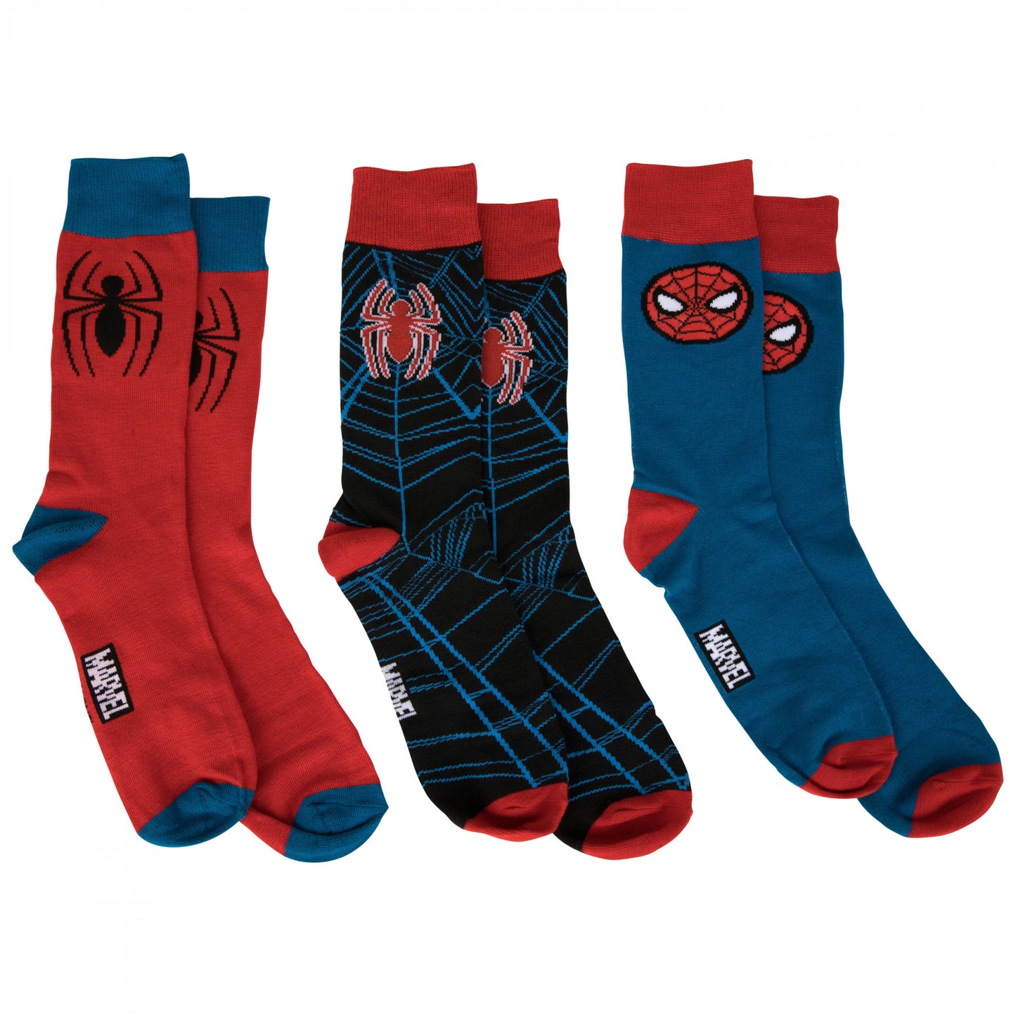 title:Spider-Man 3-Pack of Crew Socks and Pint Glass Gift Set;color:Multi-Color