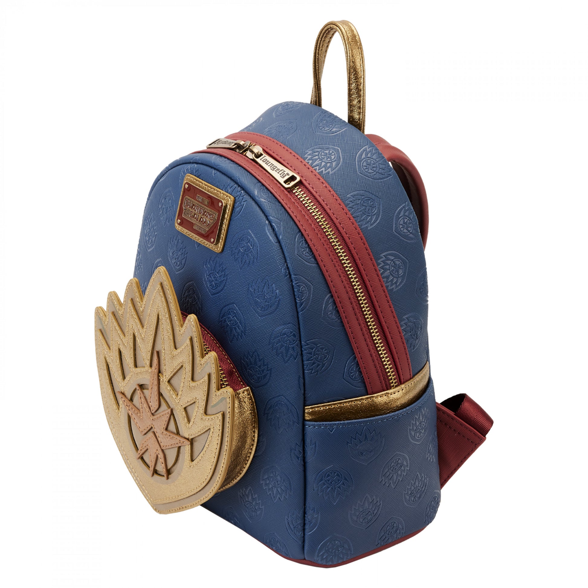 title:Guardians of The Galaxy Ravager Badge Mini Backpack By Loungefly;color:Multi-Color