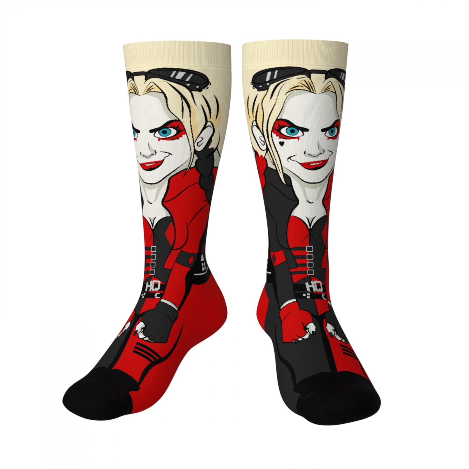 title:Harley Quinn Suicide Squad Crossover Crew Socks;color:Multi-Color