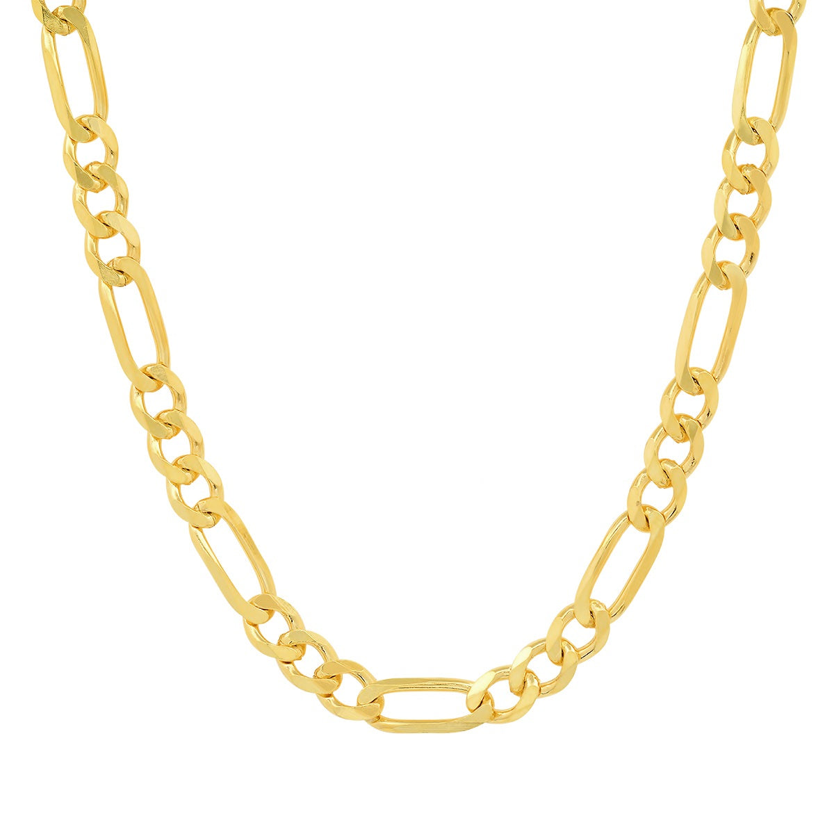 title:Real 14k Gold Mens THICK 5.5mm Classic Figaro Chain Necklace;color:Gold