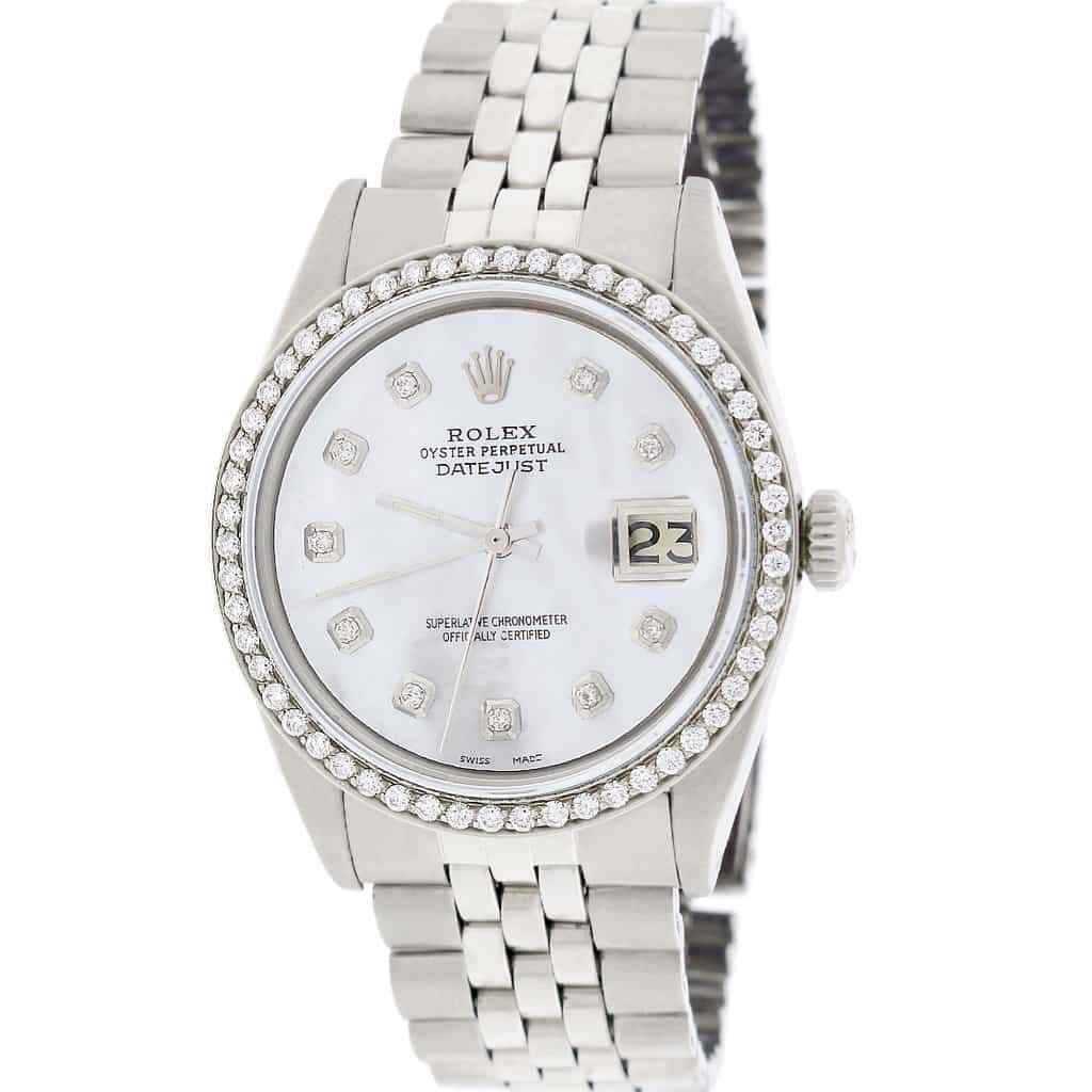 title:Rolex Datejust 36mm Steel Jubilee Watch w/MOP Diamond Dial &amp; 1.1CT Bezel TFJ-142508031;color:not applicable