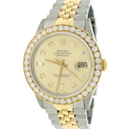 title:Rolex Datejust 2-Tone Gold/Steel 36mm Jubilee w/Diamond Dial  TFJ-142508180;color:not applicable