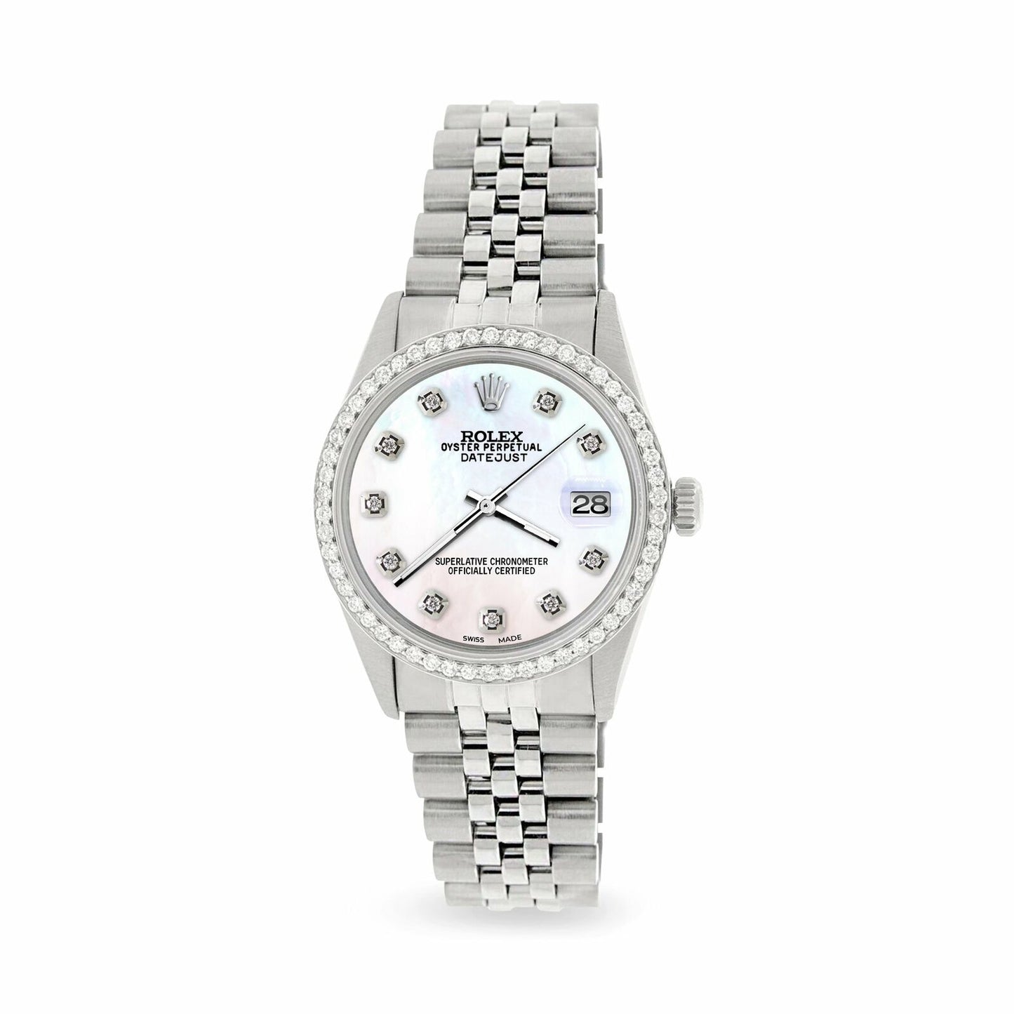 title:Rolex Datejust Steel 36mm Jubilee Watch/1.1CT Diamond White Pearl Dial TFJ-142508109;color:not applicable