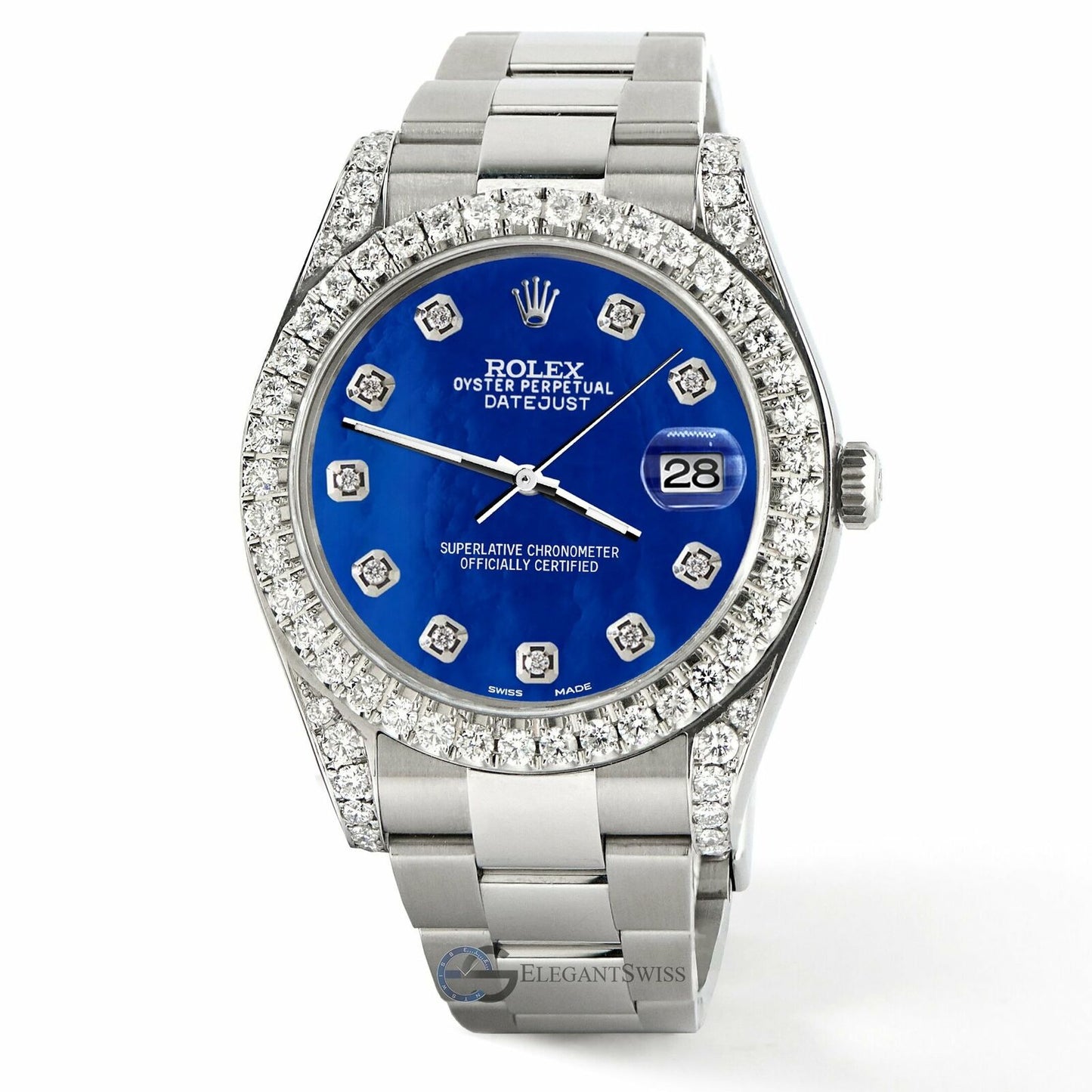 title:Rolex Datejust 41 126300 4.4CT Diamond Bezel/Lugs/Royal Blue  TFJ-142508772;color:not applicable