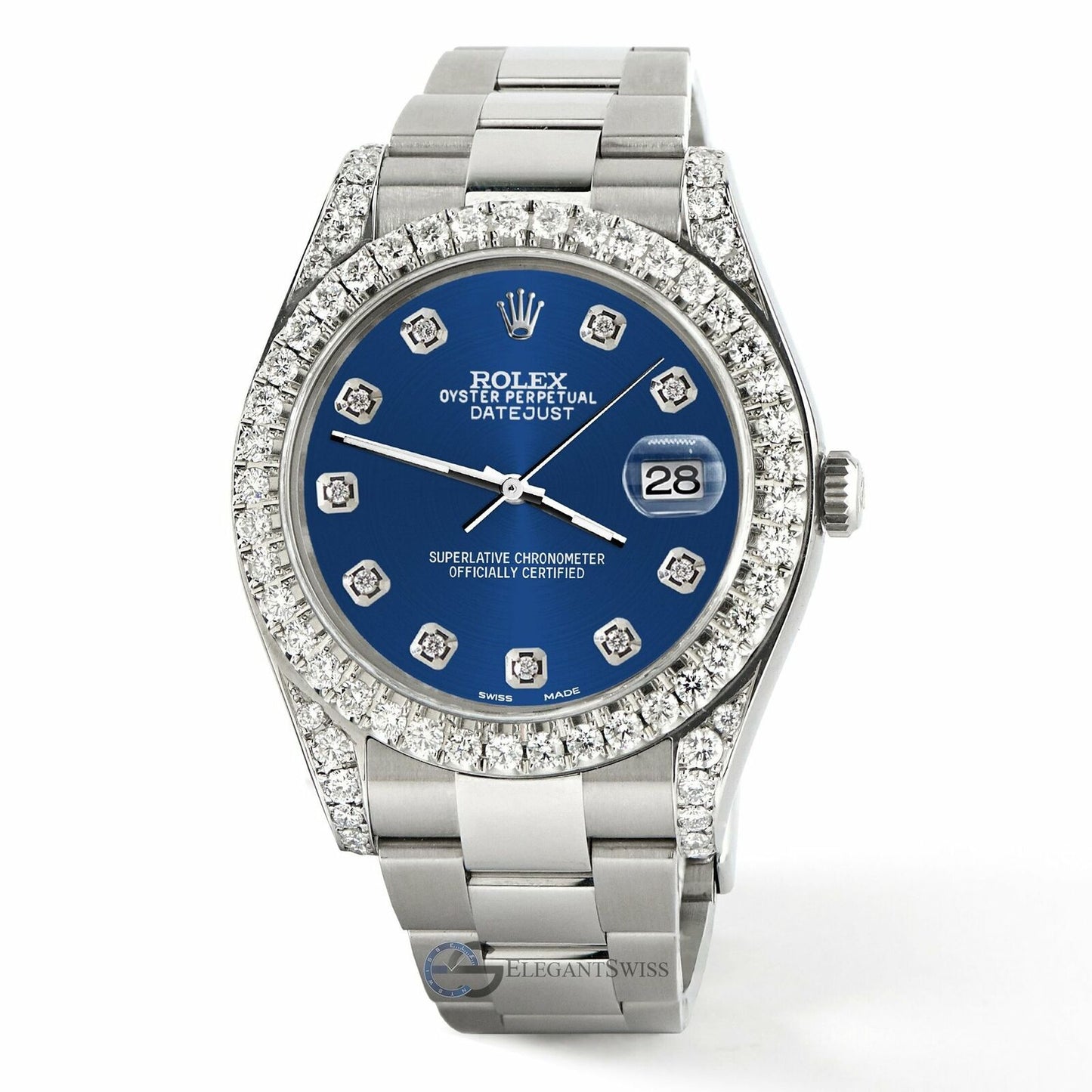 title:Rolex Datejust 41 126300 4.4CT Diamond Bezel/Lugs/Cobalt Blue Dial,  TFJ-142508771;color:not applicable