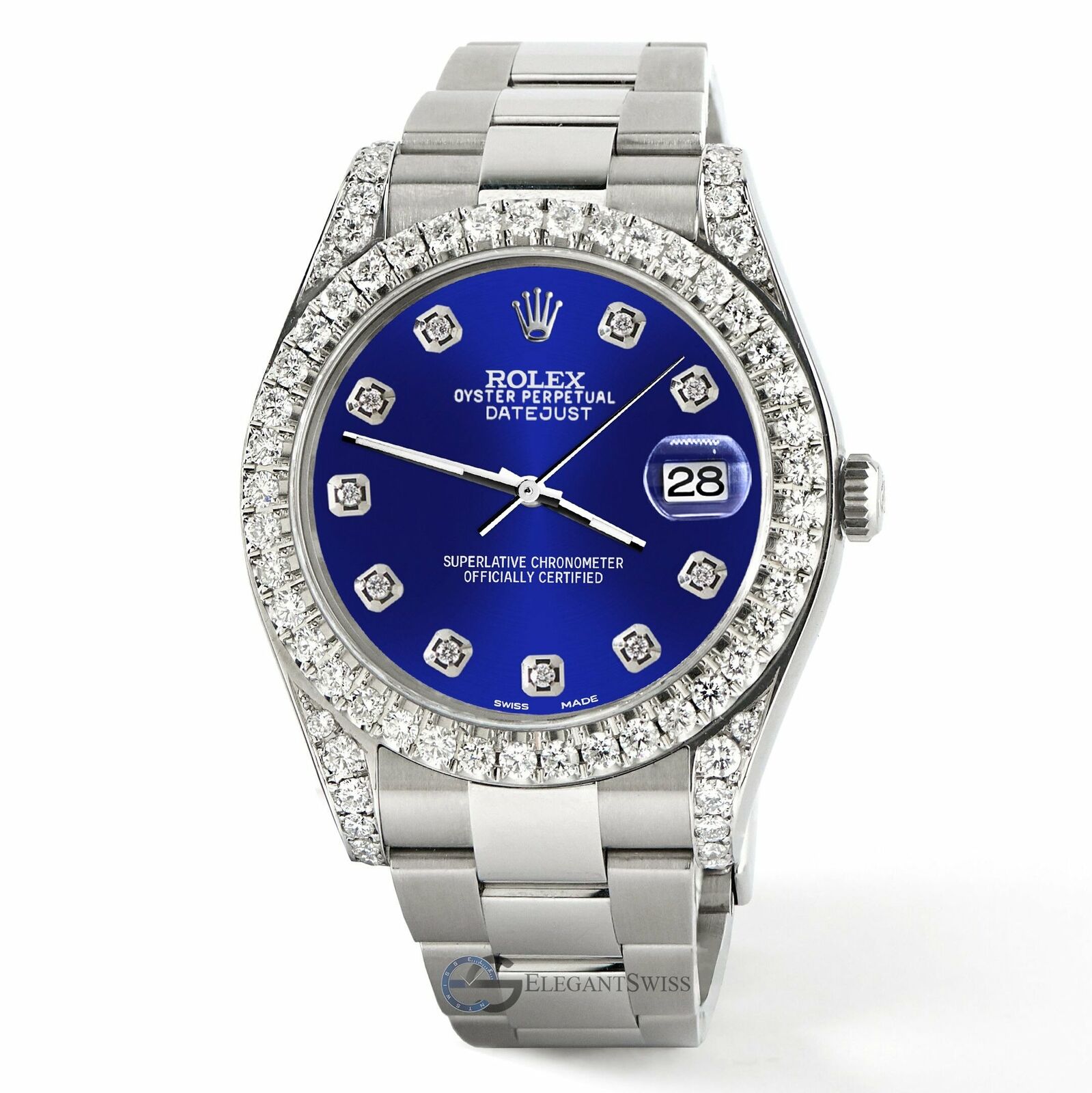 title:Rolex Datejust 41 126300 4.4CT Diamond Bezel/Lugs/Navy Blue Dial, TFJ-142508765;color:not applicable