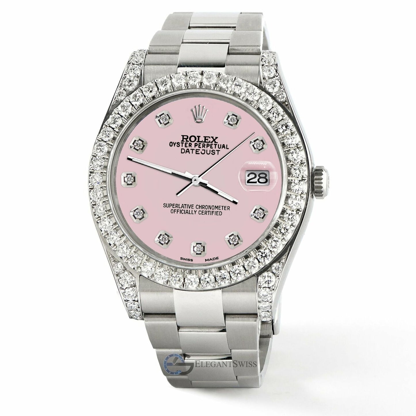 title:Rolex Datejust 41 126300 4.4CT Diamond Bezel/Lugs/Orchid Pink Dial,  TFJ-142508759;color:not applicable