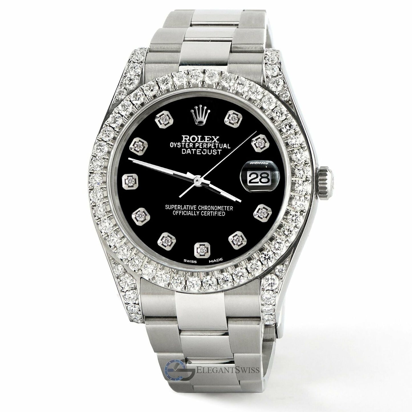 title:Rolex Datejust 41 126300 4.4CT Diamond Bezel/Lugs/Black Dial TFJ-142508748;color:not applicable