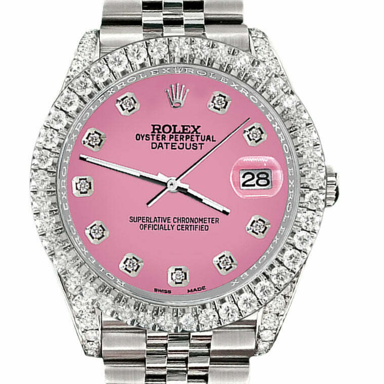 title:Rolex Datejust  Diamond Bezel/Lugs/Hot Pink  TFJ-142508586;color:not applicable