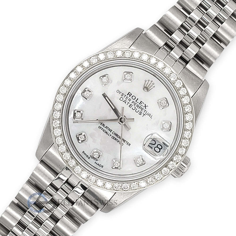 title:Rolex Datejust 31mm Diamond Bezel/White MOP Dial Steel Jubilee Watch TFJ-142508489;color:not applicable