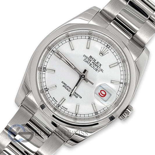 title:Rolex Datejust 116200 36MM White Dial Smooth Bezel Oyster Watch  TFJ-142508442;color:not applicable