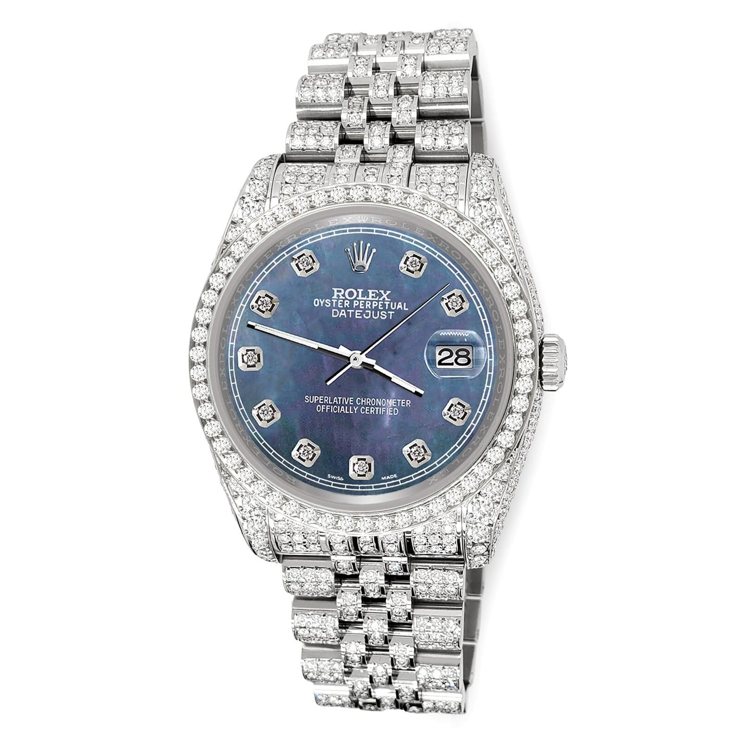 title:Rolex Datejust 36mm 10.2ct Diamond Black Pearl Jubilee Watch  TFJ-142508400;color:not applicable