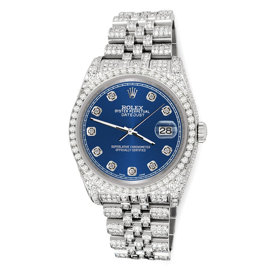 title:Rolex Datejust 36mm 10.2ct Diamond Cobalt Blue Jubilee Watch  TFJ-142508387;color:not applicable