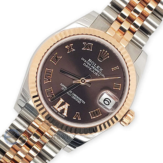 title:Rolex Datejust 31mm Chocolate Diamond Roman VI Roman Dial Watch TFJ-142508339;color:not applicable