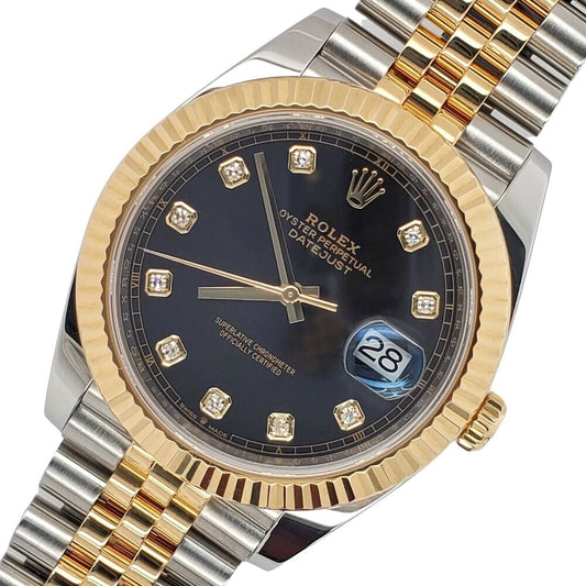 title:Rolex Datejust 41 Factory Black Diamond Dial Jubilee Watch  TFJ-142508284;color:not applicable