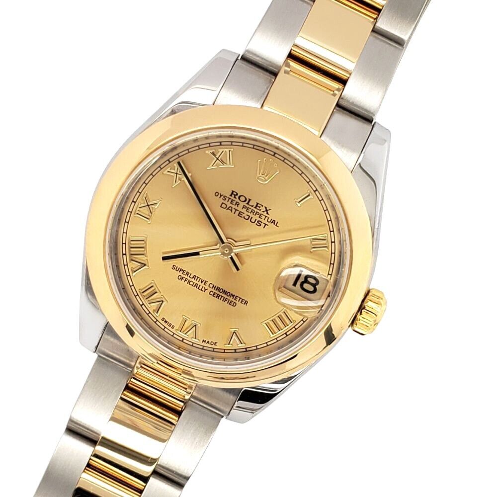 title:Rolex Datejust 31mm 2-tone Factory Champagne Roman Dial Watch  TFJ-142508277;color:not applicable